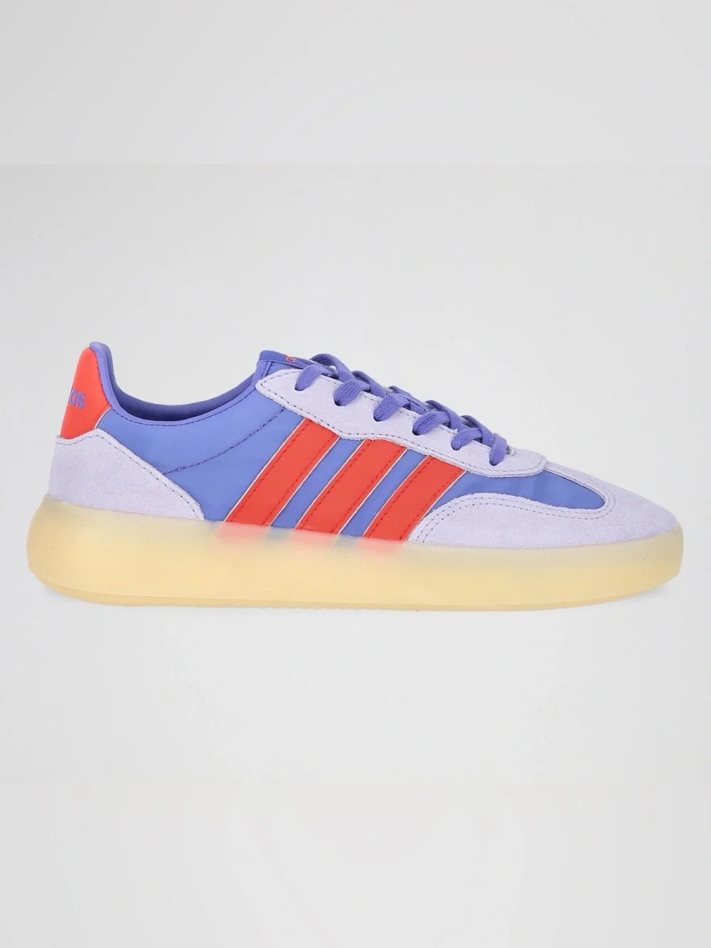 adidas Barreda Decode Lavender Sneaker with Coral Stripes Size 7.5